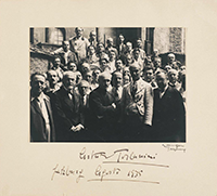 Conductor Tosconini with the Orchestra in Salzburg, 1935
